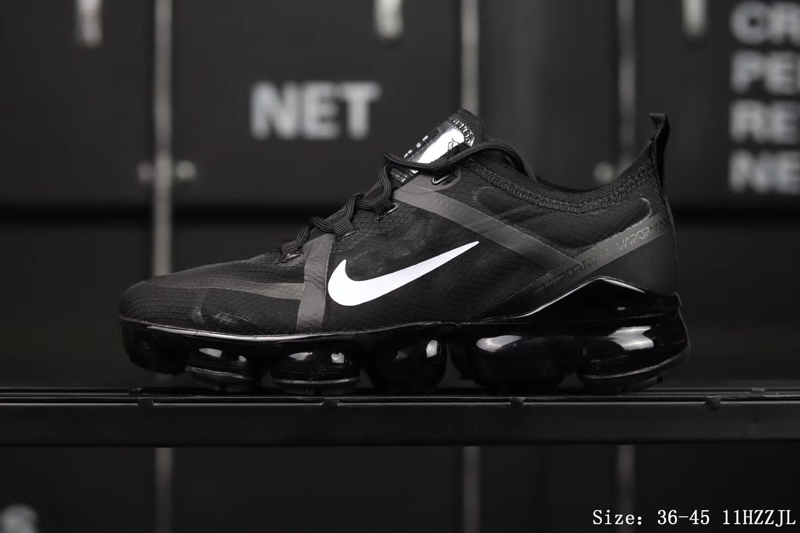Women Nike Air Vapormax 2019 Flaps Black White Shoes